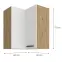 Konyhaszekrény LUNA fehér/ARTISAN 60X60 GN-72 2F (90°),2