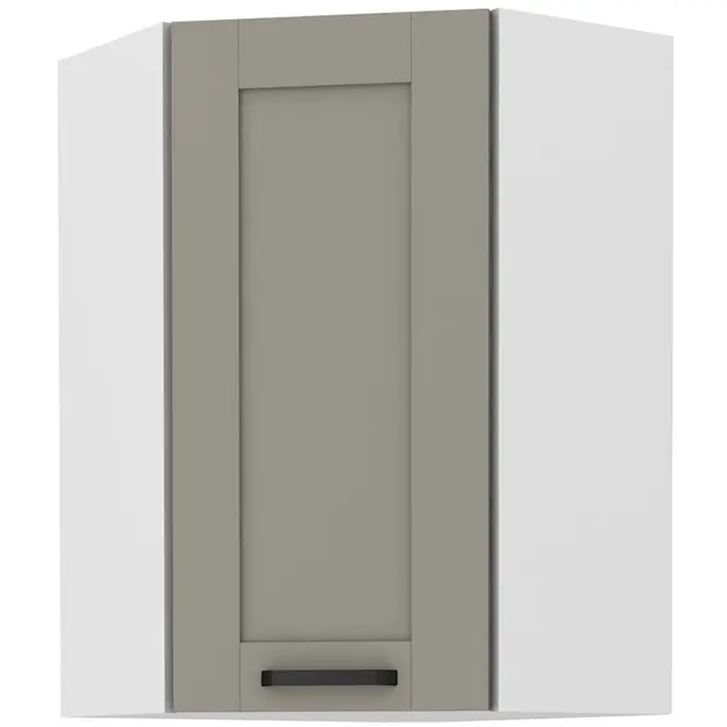 Konyhaszekrény LUNA CLAYGREY/fehér 60X60 GN-90 1F (45°)