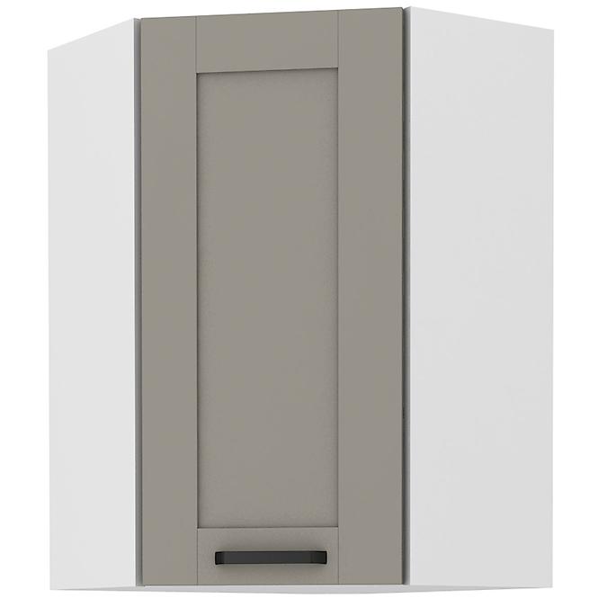Konyhaszekrény LUNA CLAYGREY/fehér 60X60 GN-90 1F (45°)