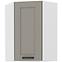 Konyhaszekrény LUNA CLAYGREY/fehér 60X60 GN-90 1F (45°)