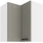 Konyhaszekrény LUNA CLAYGREY/fehér 60X60 GN-72 2F (90°)