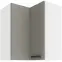 Konyhaszekrény LUNA CLAYGREY/fehér 60X60 GN-72 2F (90°)