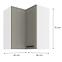 Konyhaszekrény LUNA CLAYGREY/fehér 60X60 GN-72 2F (90°),2