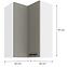 Konyhaszekrény LUNA CLAYGREY/fehér 60X60 GN-90 2F (90°),2