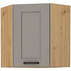 Konyhaszekrény LUNA CLAYGREY/ARTISAN 60X60 GN-72 2F (45°)