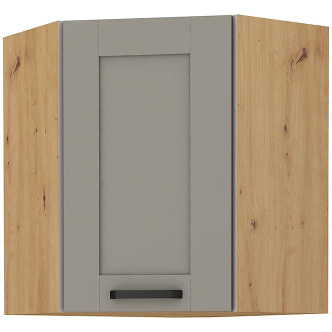 Konyhaszekrény LUNA CLAYGREY/ARTISAN 60X60 GN-72 2F (45°)