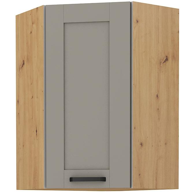 Konyhaszekrény LUNA CLAYGREY/ARTISAN 60X60 GN-90 1F (45°)