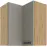 Konyhaszekrény LUNA CLAYGREY/ARTISAN 60X60 GN-72 2F (90°)