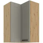 Konyhaszekrény LUNA CLAYGREY/ARTISAN 60X60 GN-90 2F (90°)