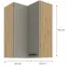 Konyhaszekrény LUNA CLAYGREY/ARTISAN 60X60 GN-90 2F (90°),2