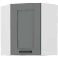 Konyhaszekrény LUNA DUSTGREY/fehér 60X60 GN-72 2F (45°)