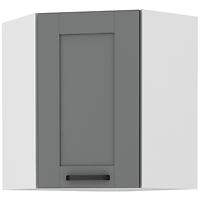 Konyhaszekrény LUNA DUSTGREY/fehér 60X60 GN-72 2F (45°)