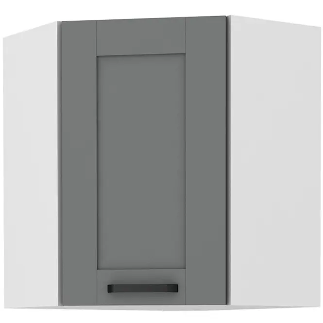 Konyhaszekrény LUNA DUSTGREY/fehér 60X60 GN-72 2F (45°)
