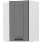 Konyhaszekrény LUNA DUSTGREY/fehér 60X60 GN-90 1F (45°)