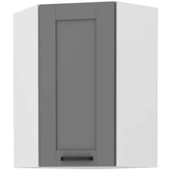 Konyhaszekrény LUNA DUSTGREY/fehér 60X60 GN-90 1F (45°)