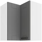 Konyhaszekrény LUNA DUSTGREY/fehér 60X60 GN-72 2F (90°)