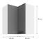 Konyhaszekrény LUNA DUSTGREY/fehér 60X60 GN-72 2F (90°),2