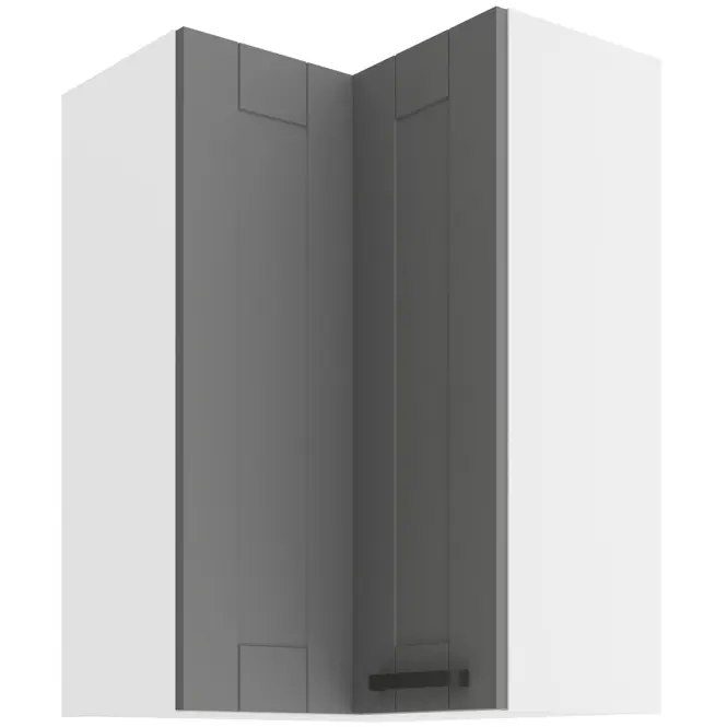 Konyhaszekrény LUNA DUSTGREY/fehér 60X60 GN-90 2F (90°)