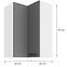 Konyhaszekrény LUNA DUSTGREY/fehér 60X60 GN-90 2F (90°),2