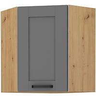 Konyhaszekrény LUNA DUSTGREY/ARTISAN 60X60 GN-72 2F (45°)