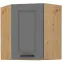 Konyhaszekrény LUNA DUSTGREY/ARTISAN 60X60 GN-72 2F (45°)