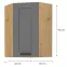 Konyhaszekrény LUNA DUSTGREY/ARTISAN 60X60 GN-90 1F (45°),2