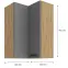 Konyhaszekrény LUNA DUSTGREY/ARTISAN 60X60 GN-90 2F (90°),2