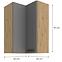 Konyhaszekrény LUNA DUSTGREY/ARTISAN 60X60 GN-90 2F (90°),2