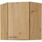Konyhaszekrény MODENA Fekete/tölgy ARTISAN 60X60 GN-72 2F (45°)