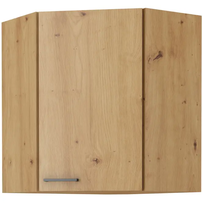 Konyhaszekrény MODENA Fekete/tölgy ARTISAN 60X60 GN-72 2F (45°)