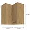 Konyhaszekrény MODENA Fekete/tölgy ARTISAN 60X60 GN-72 2F (90°),2