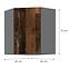 Konyhaszekrény TESSA OLDSTYLE WOOD 60X60 GN-72 2F (45°),2