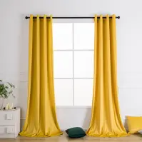 Sötétítő karikán Velvet PB103/200G/M2/25 140x250 cmsárga