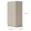 Sarokszekrény Alessio AE2 2D Bézs /Tölgy,2