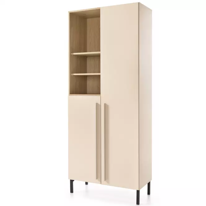Vitrin Sergio SE3 2D Bézs /Tölgy