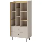 Vitrin Alessio AE6 2S Bézs /Tölgy