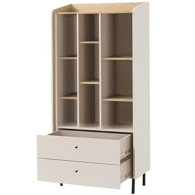 Vitrin Alessio AE6 2S Bézs /Tölgy