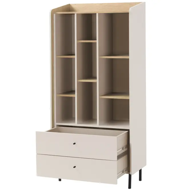 Vitrin Alessio AE6 2S Bézs /Tölgy,3