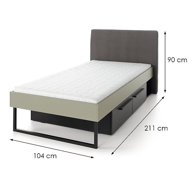 Ágy Sergio SE12  90 Eukaliptusz/ONYX,2