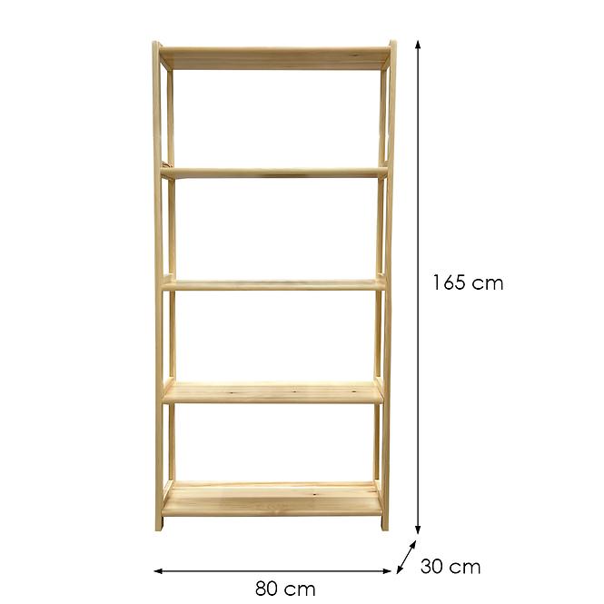 Regál Egyszerű Magas 1,65/80