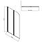 Kád üveglap Natali Black 2 HX121 ,3