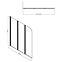 Kád üveglap Natali Black 3 HX121,3