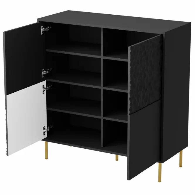 Komód Bullet KM-2 fekete/arany,2