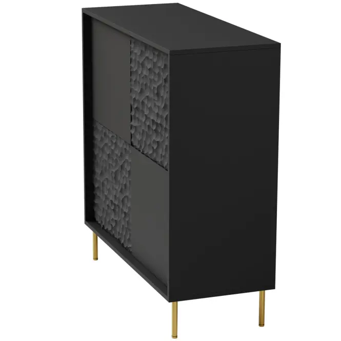 Komód Bullet KM-2 fekete/arany