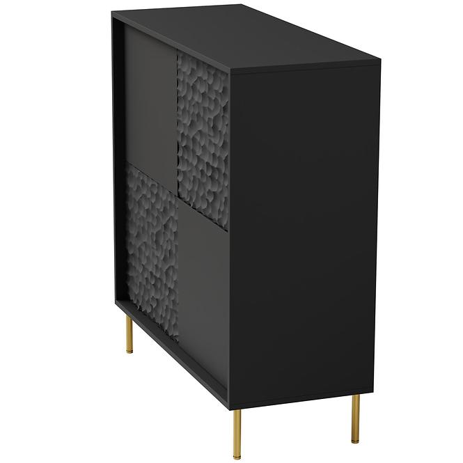 Komód Bullet KM-2 fekete/arany