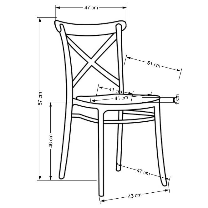 Szék K512 természetes/fekete 