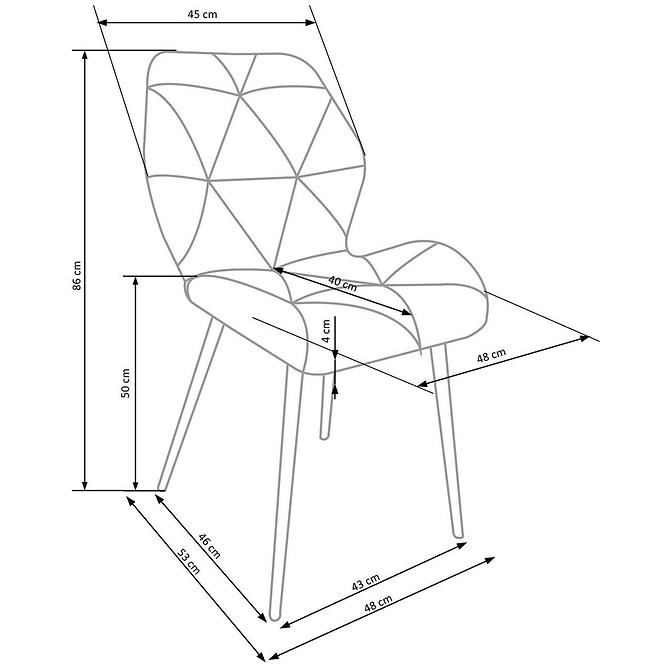 Szék K453 fekete