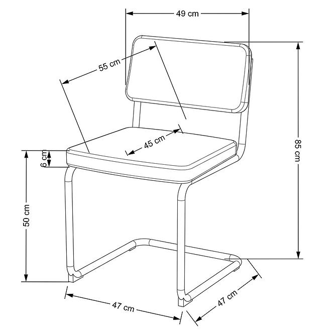 Szék K510 szürke