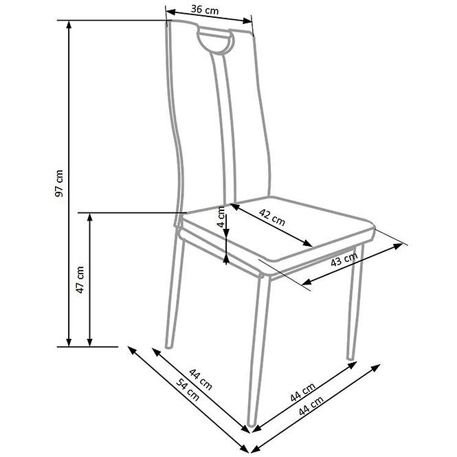 Szék K202 szürke