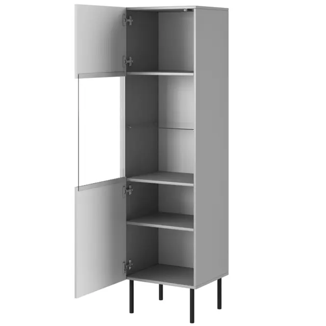 Vitrin Asensio W-1 szürke,2